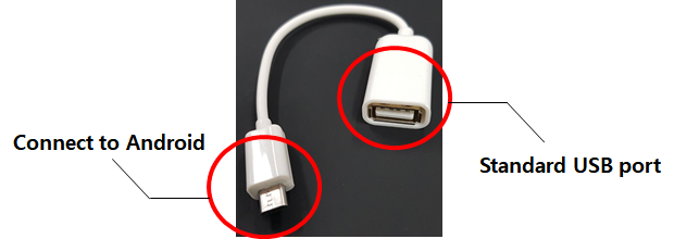 Example of OTG cable